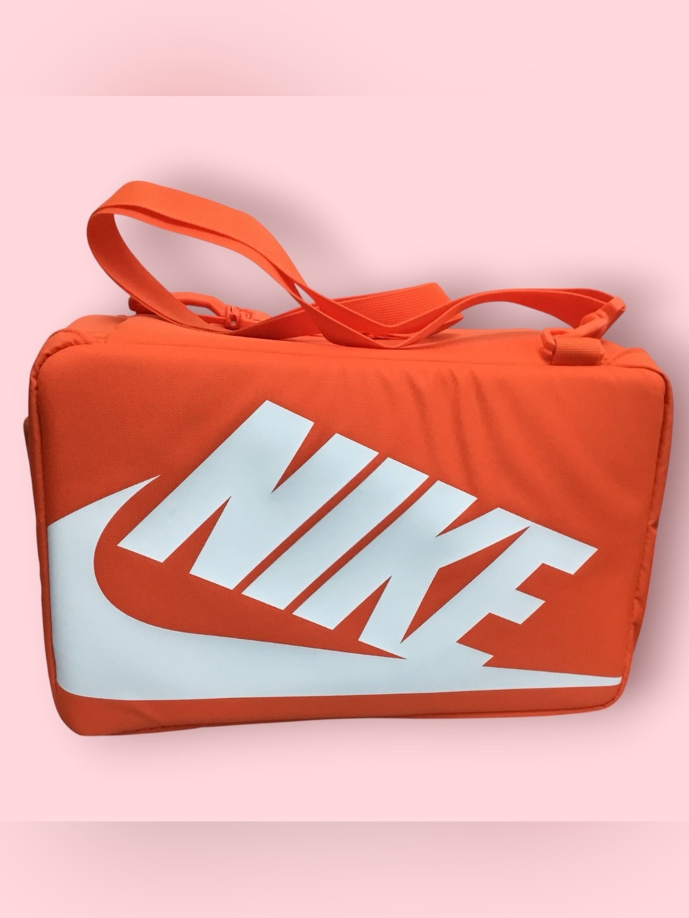 Nike 12L Crossbody Shoebox Bag (Orange / White)
